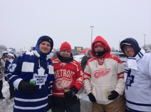 Leafs vs Wings fans